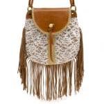 [grlhx120053]Cool Lace Fashion Tassels Shoulder Bag