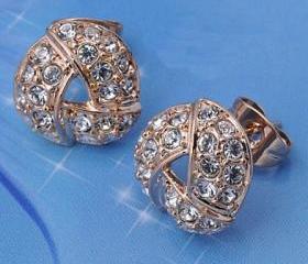 [grlhx130007]Nice Shiny Rhinstone Earrings