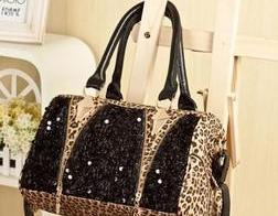 [grdx02003]Cool Leopard Shiny Sparking Handbag Shoulder Bag