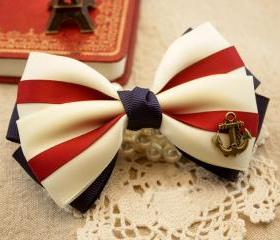 [grdx02034]Nice Anchor Hair Bow