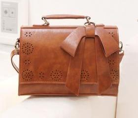 [grdx02044]Retro Hollow Out Flower Bowknot Shoulder Bag