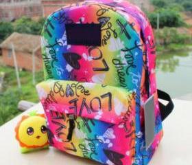 Shiny Unique Rainbow Gradient backpack Bag