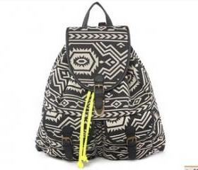 [grlhx120022]Retro Geometric Figure Backpack Bag