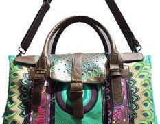 [grlhx120024]Cool Peacock Spreads its Tail Shoulder bag Handbag