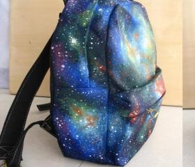 [grlhx120041]Unique Shiny Sky World Backpack bag
