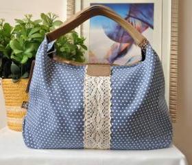 [grlhx120052]Cool Wave point Lace Shoulder bag Handbag