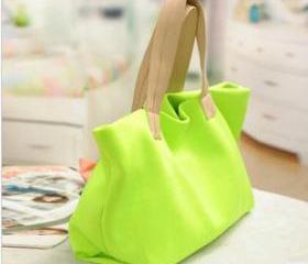 [grlhx120088]Cool Shiny Green handbag