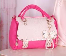 [grdx02060] Bowknot Red Handbag For Lady